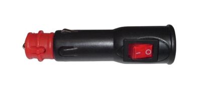 Stecker KFZ Zigarettenanzünder mit Schalter Steckdose Sicherung Anschluss