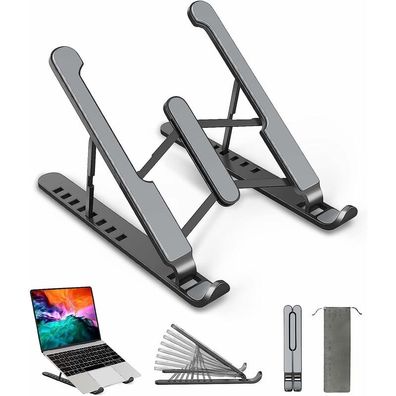 Laptop-Ständer, verstellbarer Laptop-Ständer mit 8 Ebenen, kompatibel mit MacBook Air