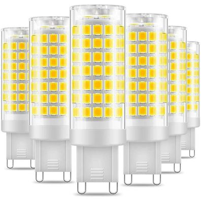 G9 LED-Glühbirne, kein Flimmern, 7 W LED-Lampen, kaltweiß, 6000 K, 650 lm, energiespa