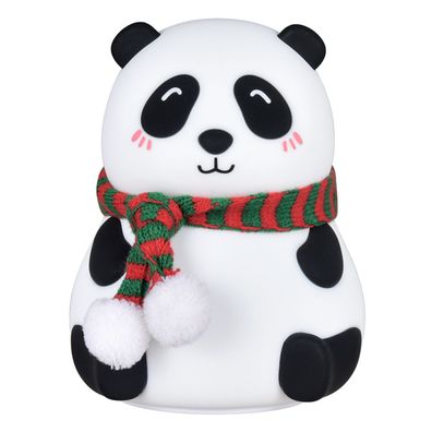 7 Farben Panda Form LED Lampe Silikon USB wiederaufladbare dekorative Innenleuchte id
