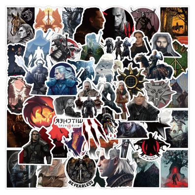 100pcs The Witcher Abziehbilder Set Geralt z Rivii Sticker für Handy Koffer Tasse