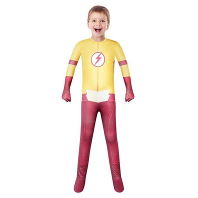 Kinder Cosplay Kostüm The Flash Merch Overall Bary Allen Bodysuit für Halloween Party