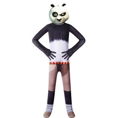 Kinder Kung Fu Panda Cosplay Kostüm Po Merch Bodysuit Halloween Maskerade Overall