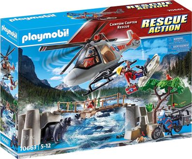 Playmobil Rescue Action - Sanitätereinheit mit Hubschrauber