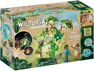 Playmobil Wiltopia 71009 Nachtlicht Regenwald mit Spielzeugtieren, Licht und Sound...