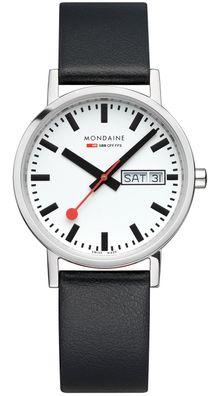 Mondaine Armbanduhr in Unisexgröße Classic Schwarz 36 mm A667.30314.11SBBV