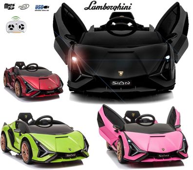 R/ C Kinderauto | Lamborghini Sian | LED| MP3 | 12V 7,2Ah Akku | 2x35W |Kunstleder