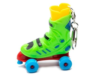 Rollschuh Schlüsselanhänger Miniblings grün Inlineskates Rollerskates Sport Skate