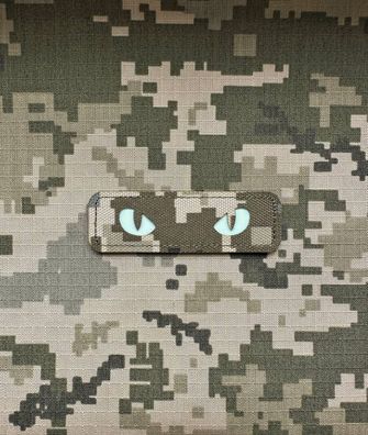 Patch Katzenaugen Pixel MM-14 mit Klett, Morale leuchtend Aufnäher Armee Cat Eyes