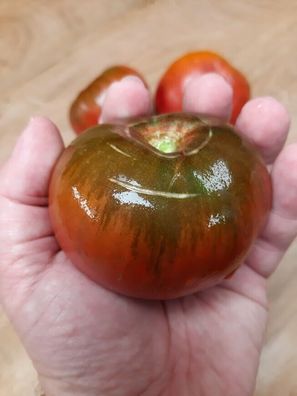 Tomate True Black Brandywine samenfeste Fleischtomate aus USA 5+ Samen P 484