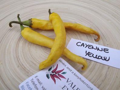 Cayenne Gelb Chili - Yellow - 5+ Samen - Seeds Besonders und FEIN! Ch 075
