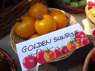 Golden Sunrise Tomate 10+ Samen - Seeds süße gelbe Salattomate! P 141