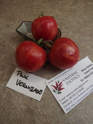 Pink Vernissage Tomate - 5+ Samen - Saatgut - Ertragreiche RARITäT! P 123