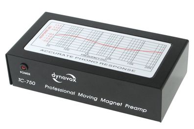Dynavox "TC-750" schwarz / Profi Phono-Vorverstärker für MM / inkl. Netzteil