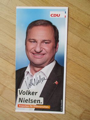 Schleswig-Holstein MdL CDU Volker Nielsen - handsigniertes Autogramm!!!