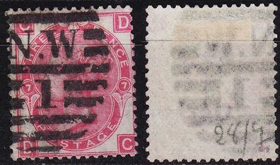 England GREAT Britain [1867] MiNr 0028 Platte 7 ( O/ used ) [02]