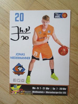Basketball Bundesligaspieler Jonas Niedermanner - handsigniertes Autogramm!!!