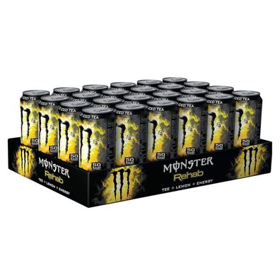 Monster Rehab Tea und Limonade Energy Drink mit Taurin 500ml 24er Pack