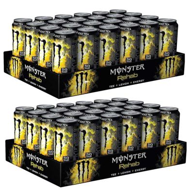 Monster Rehab Tea und Limonade Energy Drink mit Taurin 500ml 48er Pack