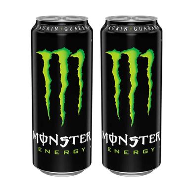 Monster Energy Drink Erfrischungsgetränk mit Koffein 500ml 2er Pack