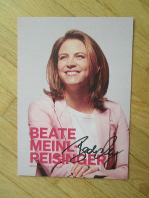 Österreich NEOS Vorsitzende Beate Meinl-Reisinger - handsigniertes Autogramm!!