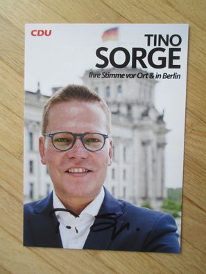 MdB CDU Politiker Tino Sorge - handsigniertes Autogramm!!!