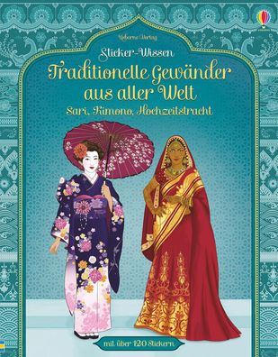 Sticker-Wissen: Traditionelle Gewaender aus aller Welt Sari, Kimono