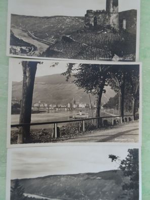 3 sehr alte Postkarten AK KF 1929 Berncastel Cues Karl Engel Cekade Bernkastel-Kues