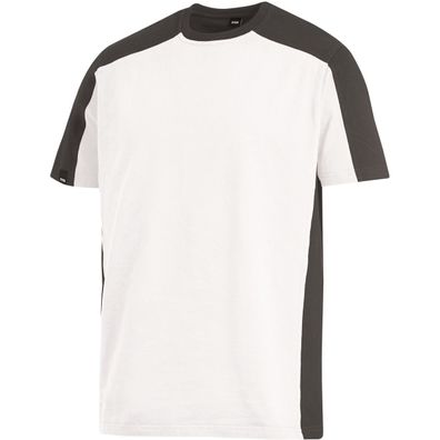 FHB T-Shirt MARC - Weiß-Anthrazit 102 4XL