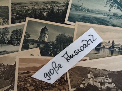 sehr alte Postkarten AK KF Prien Chiemsee Frauenwörth Kampenwand Aschau Schloß