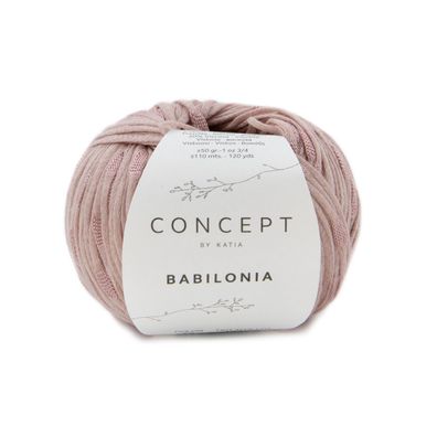 Concept 50g "Babilonia"-feines Fantasiegarn mit eleganten, satinierten Akzenten.