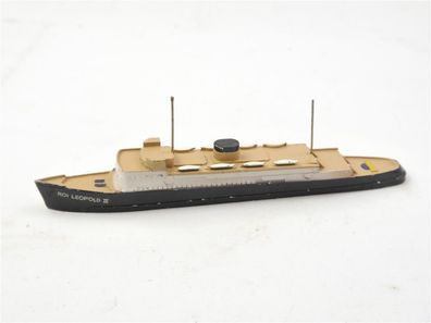Schiff Gußmodell Dampfer "ROI Leopold III" / Guß E488