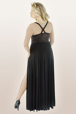 schwarzes langes Kleid M/1074 38/40 von Andalea