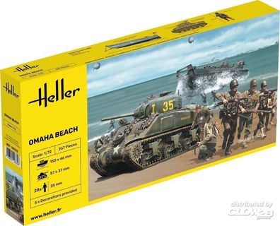 Heller Omaha Beach Panzer Figuren in 1:72 1000503320 Glow2B 50332 Bausatz