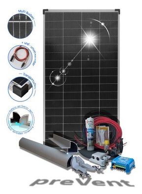 Solarset 150 Watt Premium Multibusbar Solarmodule mit Laderegler Victron Energy für W