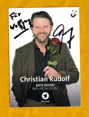 Christian Rudolf (deutscher Schauspieler - Rote Rosen) - persönlich signiert