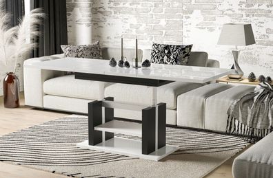 TOP Couchtisch Dior 110-170 cm erweiterbar Doppellift Couch- und Esstisch