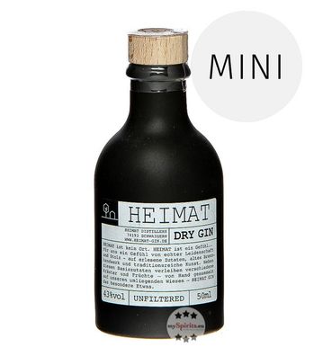 Heimat Dry Gin (43 % Vol., 0,05 Liter) (43 % Vol., hide)