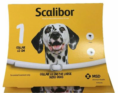 Scalibor Zeckenhalsband für große Hunde, 1 x Halsband, 65 cm