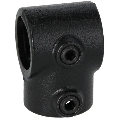 Rohrverbinder T-Verbinder schwarz 1 1/2" (48,3 mm), 90° - kurz AVERDE