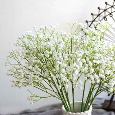 12 x weißer künstlicher Schleierkraut-Blumenstrauß; Hochzeitskranz