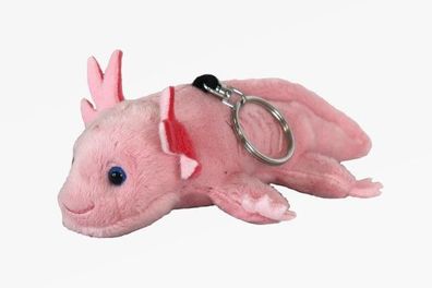 Schlüsselanhänger Plüschtier Axolotl 15 cm Kuscheltiere Stofftiere Schlüsselring Tier
