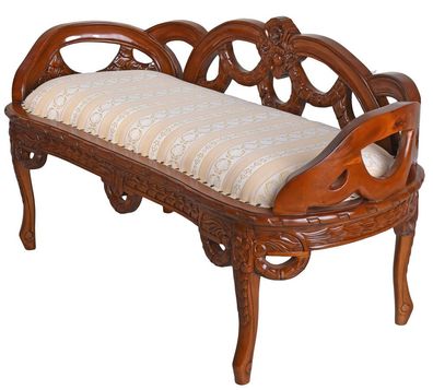 Kanapee Antik Sofa Liege Barock Couch Sitzbank Mahagoni