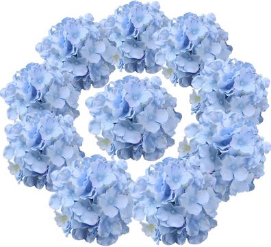 10 Stück Hortensienköpfe, künstliche Blumenköpfe für Zuhause, Hochzeitsdekoration