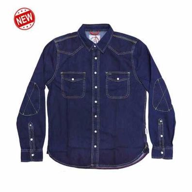 Outdoorhemd Iron & Resin Saddleback Shirt Indigo