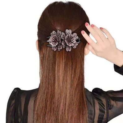 Zwei Blumen Entenschnabel Haarspange Vintage Haarspange Zubehör