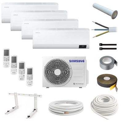Samsung WindFree Comfort Quadro MultiSplit Klimaanlage 2x AR07TXFCAWKNEU 2kW, 1x ...