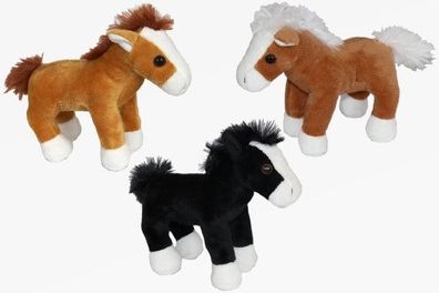 1 Plüschtier Pferd 16cm Stofftiere Kuscheltiere Pferde Pony Ponys Ross Gaul Esel Tier