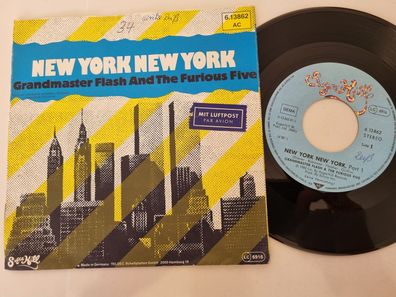 Grandmaster Flash & the Furious Five - New York, New York 7'' Vinyl Germany
