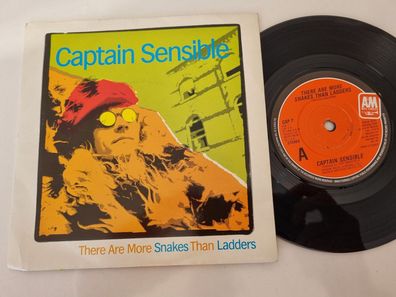 Captain Sensible - There are more snakes than ladders 7'' Vinyl UK